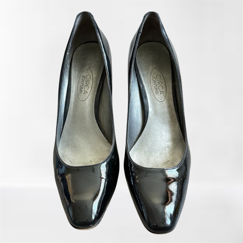 Circa Joan & David “Cassie” Black Patent Leather Pumps | Size 12M